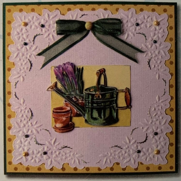 Embossing Stickschablone Flower Stencil / Blume 2